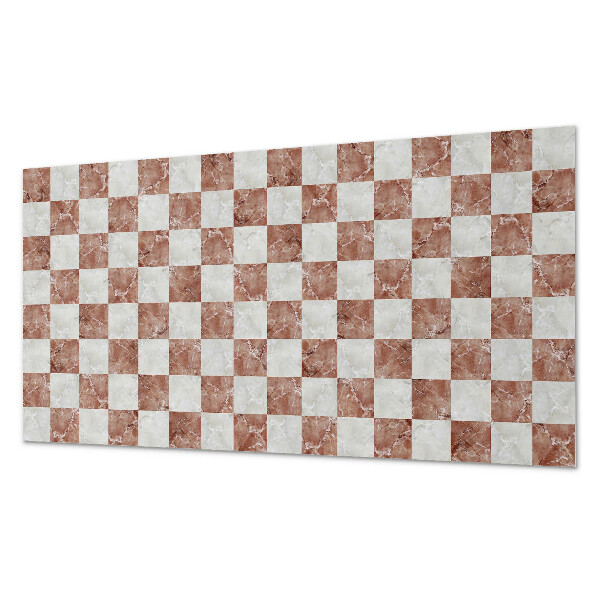 Revêtement mural intérieur Motif en damier de marbre