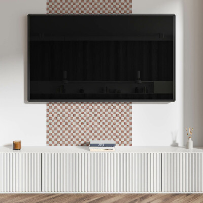 Revêtement mural intérieur Motif en damier de marbre