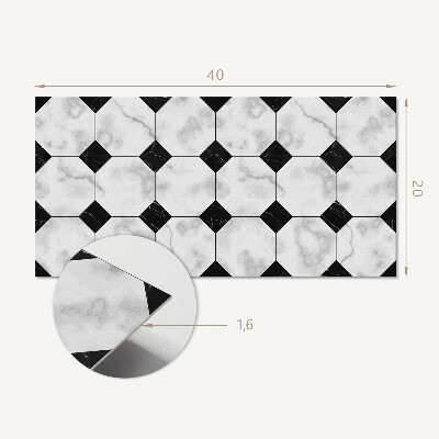 Panneau mural pvc Motifs de carreaux géométriques