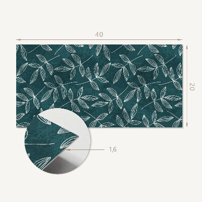 Panneau décoratif intérieur Feuilles sur fond texturé