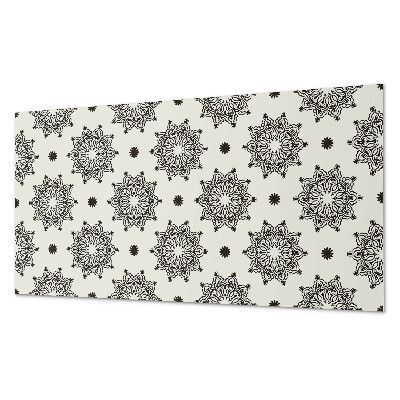 Panneau mural pvc Motif de mandala dans une grille