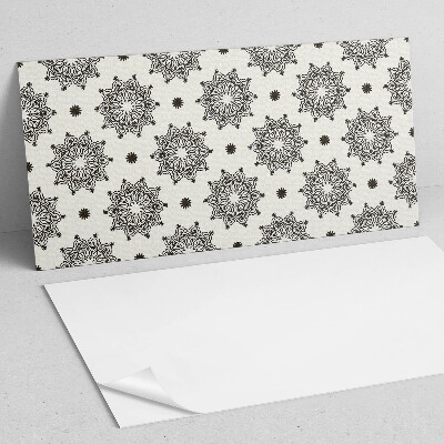 Panneau mural pvc Motif de mandala dans une grille