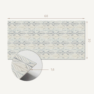 Panneau mural pvc Motif de feuille de diamant