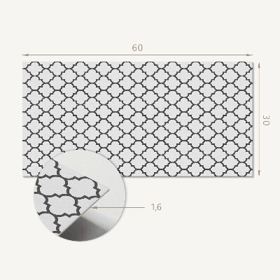 Panneau mural pvc Motif avec des formes symétriques
