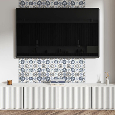 Panneau décoratif intérieur Motif floral en symétrie