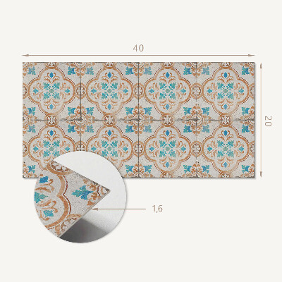 Revêtement mural intérieur Motif décoratif avec des fleurs