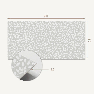 Panneau mural pvc Motif de feuille délicat