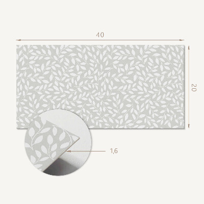 Panneau mural pvc Motif de feuille délicat