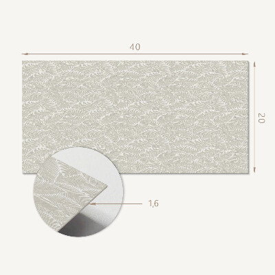 Panneau décoratif intérieur Motif de feuilles dans l'arrangement