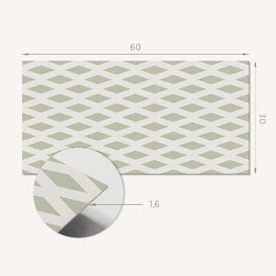 Panneau décoratif intérieur Motif en losange dans une grille