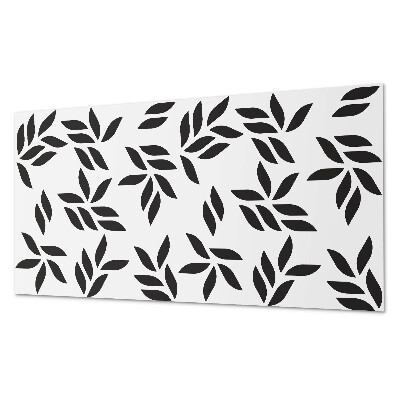 Panneau décoratif intérieur Motif feuillu sur le fond