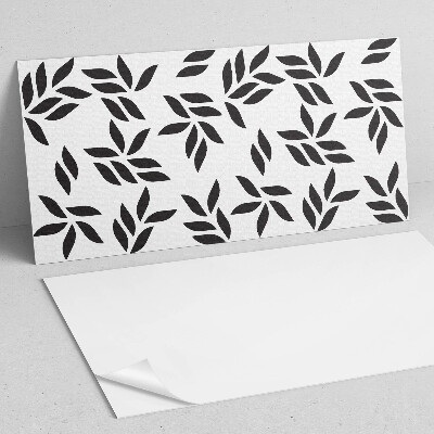 Panneau décoratif intérieur Motif feuillu sur le fond