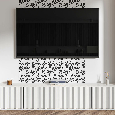 Panneau décoratif intérieur Motif feuillu sur le fond