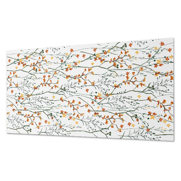 Panneau mural pvc Motif floral sur le fond