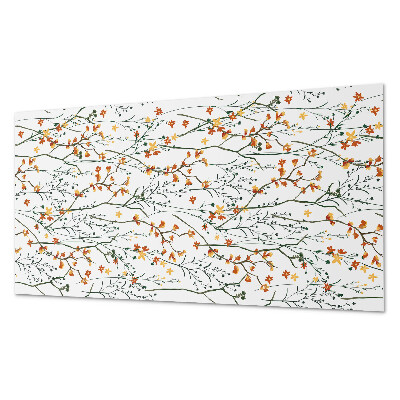 Panneau mural pvc Motif floral sur le fond