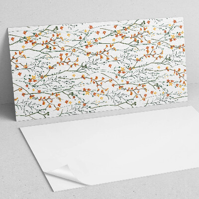 Panneau mural pvc Motif floral sur le fond
