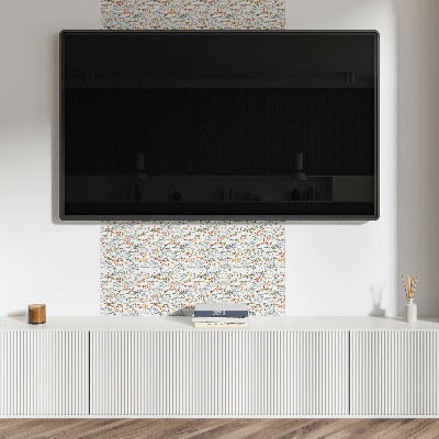 Panneau mural pvc Motif floral sur le fond