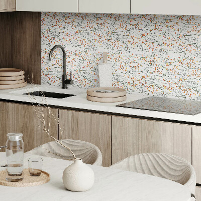 Panneau mural pvc Motif floral sur le fond