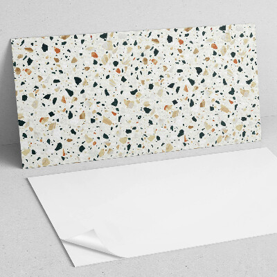 Revêtement mural intérieur Motif avec des pierres en arrière-plan