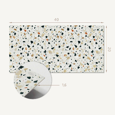 Revêtement mural intérieur Motif avec des pierres en arrière-plan