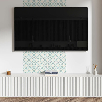 Panneau mural pvc Motifs entrelacés dans une grille