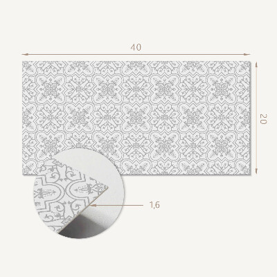 Revêtement mural intérieur Motif floral avec ornements