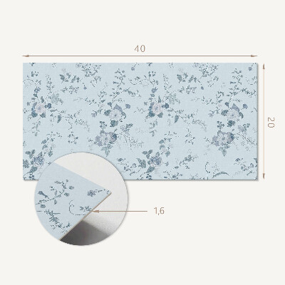 Panneau mural pvc Motif floral sur le fond