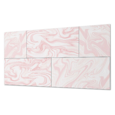 Panneau décoratif intérieur Motif en marbre avec des vagues