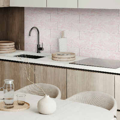 Panneau décoratif intérieur Motif en marbre avec des vagues