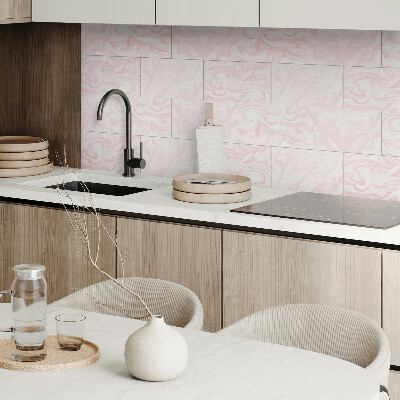 Panneau décoratif intérieur Motif en marbre avec des vagues