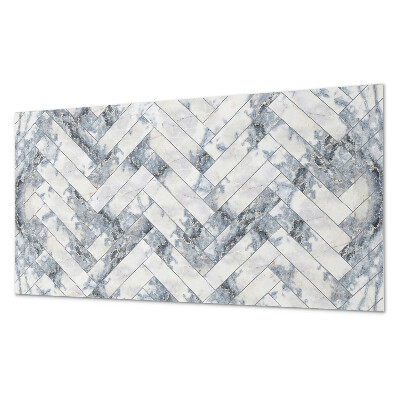 Revêtement mural intérieur Motif à chevrons en marbre