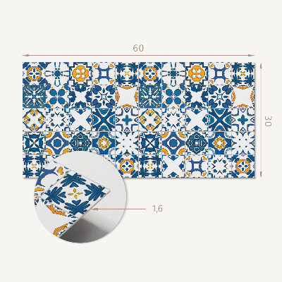 Panneau mural pvc Motifs en mosaïque dans la mise en page