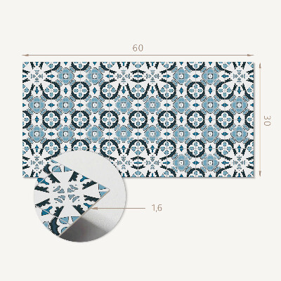 Revêtement mural intérieur Motif de carreaux géométriques