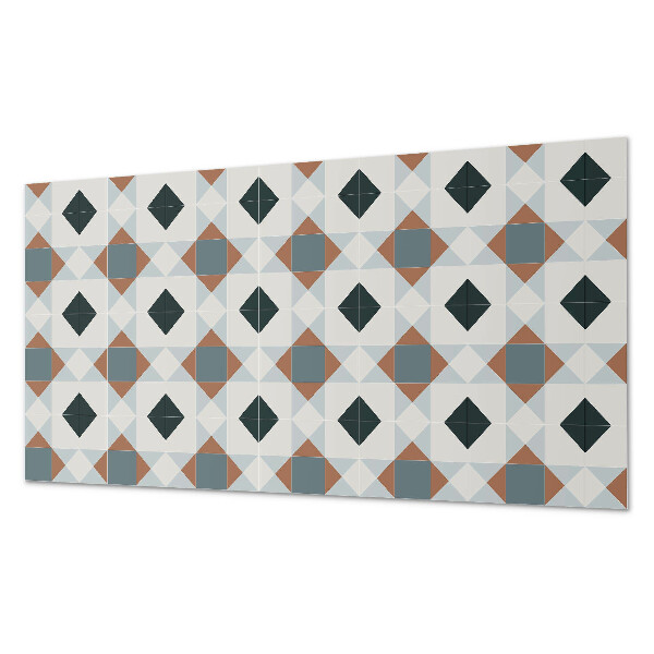 Panneau décoratif intérieur Motif de carreaux géométriques