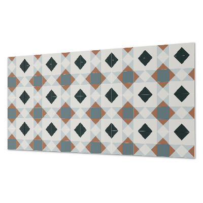 Panneau décoratif intérieur Motif de carreaux géométriques