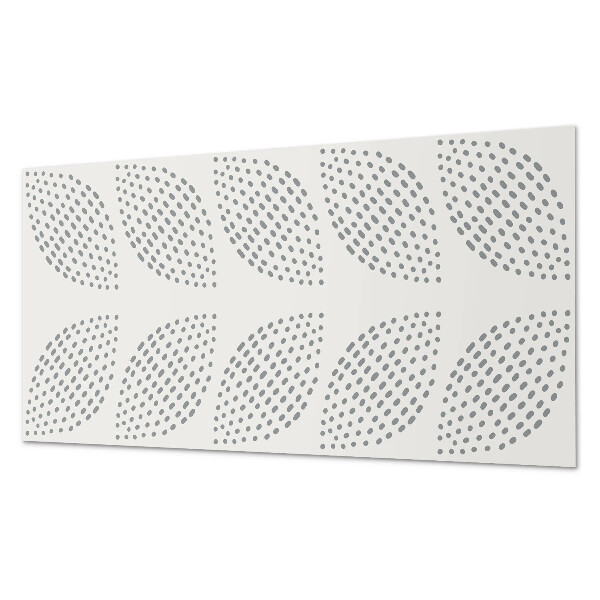Panneau mural pvc Motif de feuilles à pois