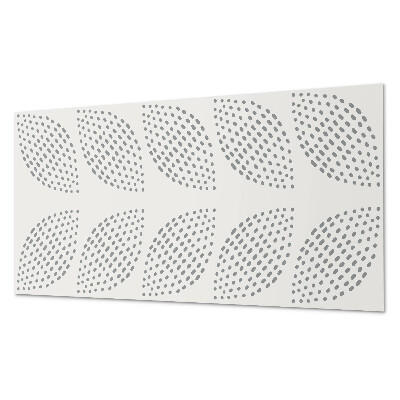 Panneau mural pvc Motif de feuilles à pois