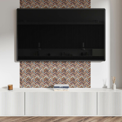 Revêtement mural intérieur Motif en bois à chevrons