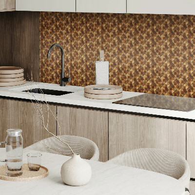 Panneau décoratif intérieur Motif géométrique en bois