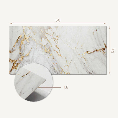 Panneau décoratif intérieur Marbre élégant avec veines