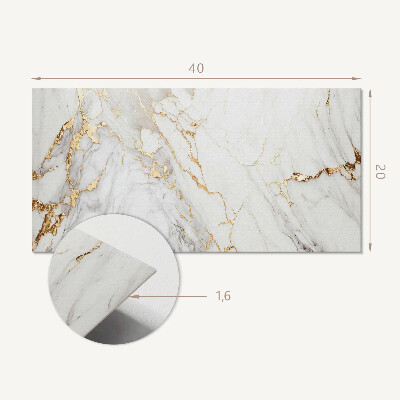 Panneau décoratif intérieur Marbre élégant avec veines