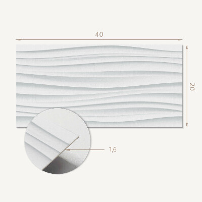 Panneau décoratif intérieur Des vagues dans un style minimaliste