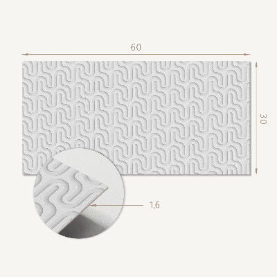 Panneau mural pvc Vagues en texture 3D