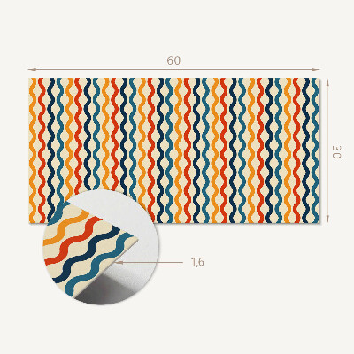 Panneau décoratif intérieur Des vagues dans un motif rythmique