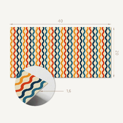 Panneau décoratif intérieur Des vagues dans un motif rythmique