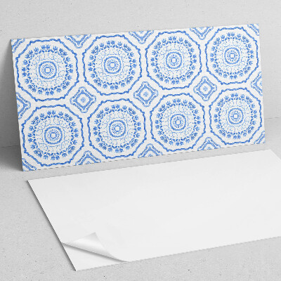 Panneau mural pvc Motif floral en cercles
