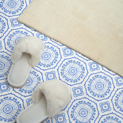 Panneau mural pvc Motif floral en cercles