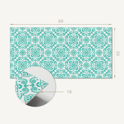 Panneau mural pvc Motif floral avec ornements