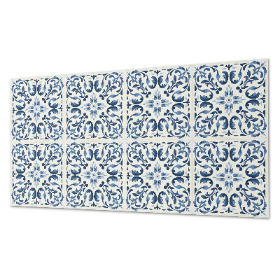 Revêtement mural intérieur Motif floral sur les carreaux