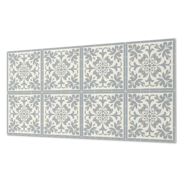 Panneau décoratif intérieur Motif floral sur carrelage